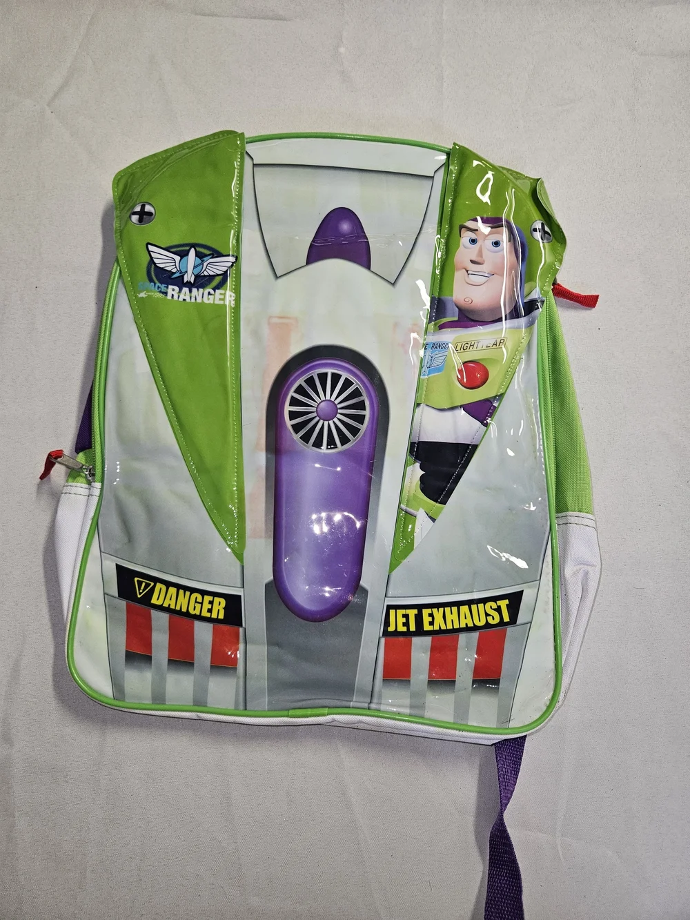 Disney Buzz Lightyear Kids Backpack in Green & Purple